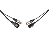 AUDIO COMBI CABLE IEC/XLR-5M