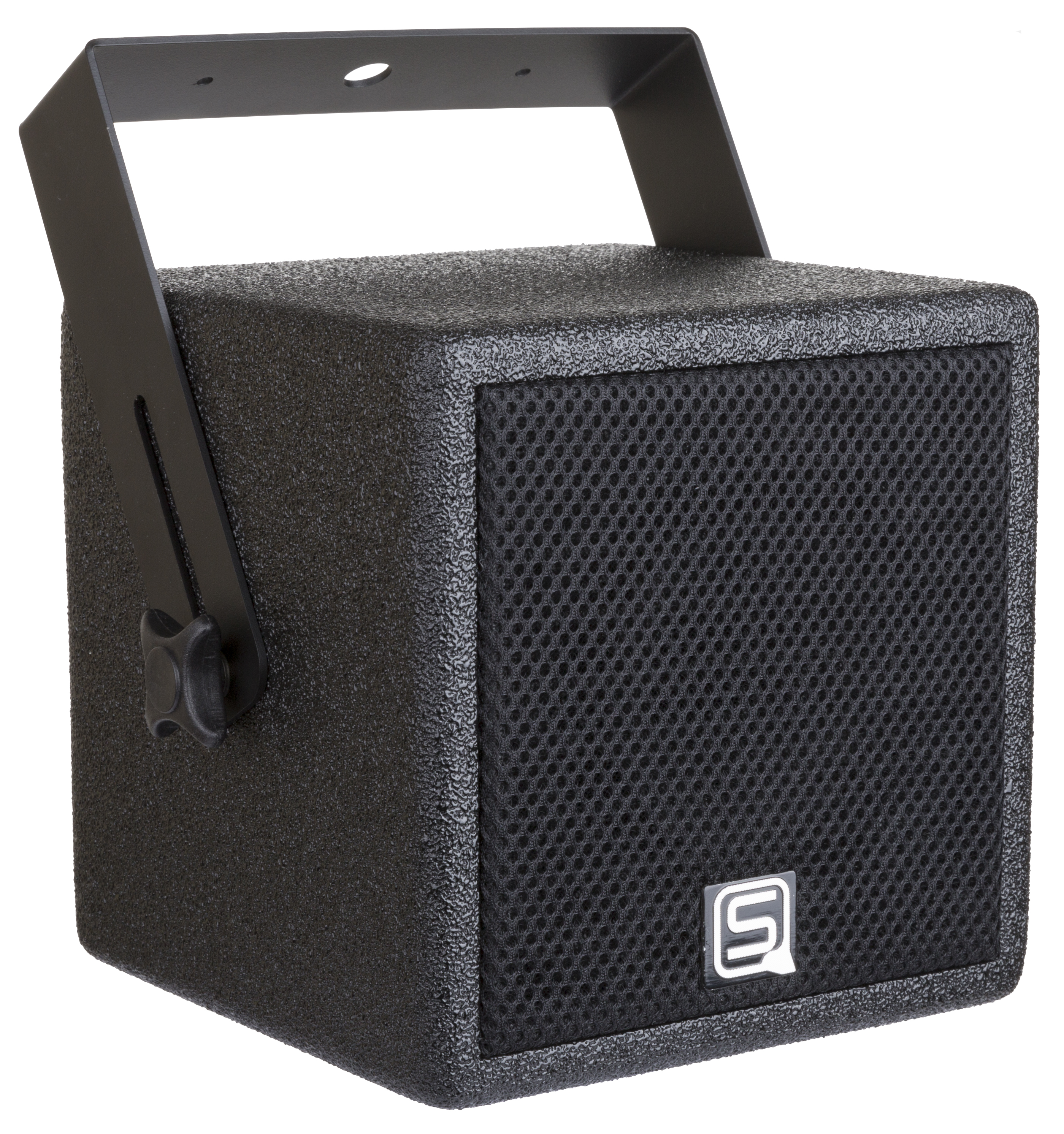 Small cube with 5" coaxial speaker - black finish