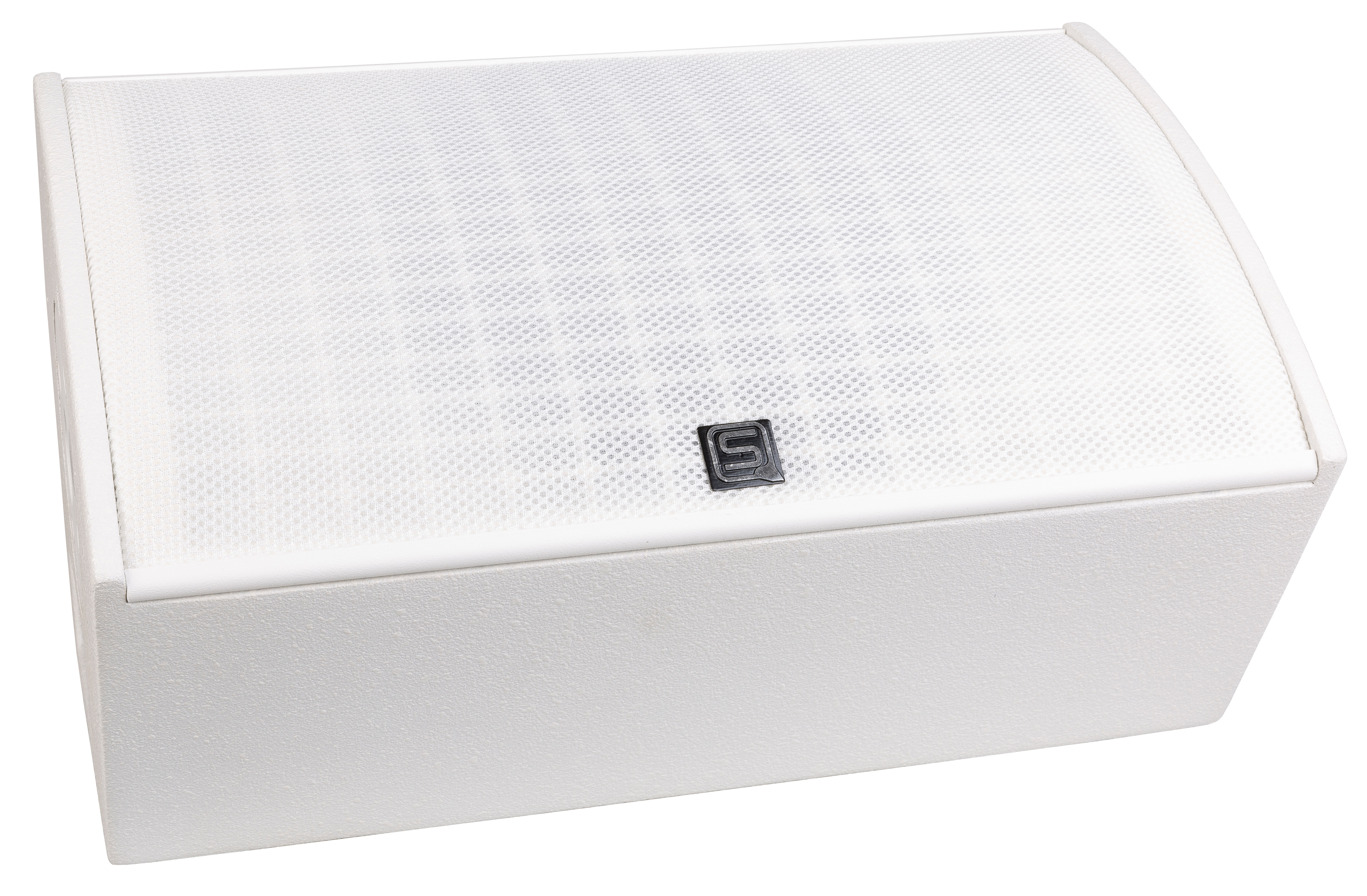 Compact but powerful 8" coaxial speaker cabinet - white finish