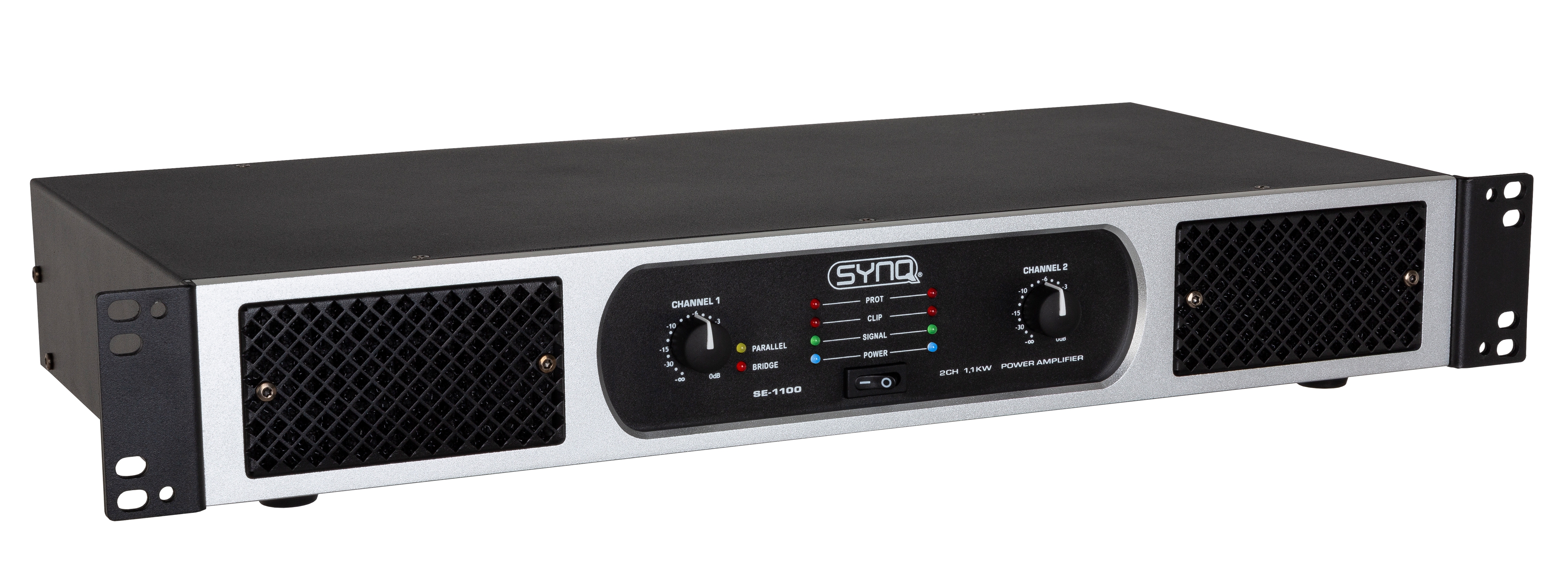 2x 550Wrms CLASS-D amplifier, lightweight (only 3,85kg) with powerful low-frequency reproduction and crystal-clear high frequencies. Perfect for clubs, rental, theater, Ǫ