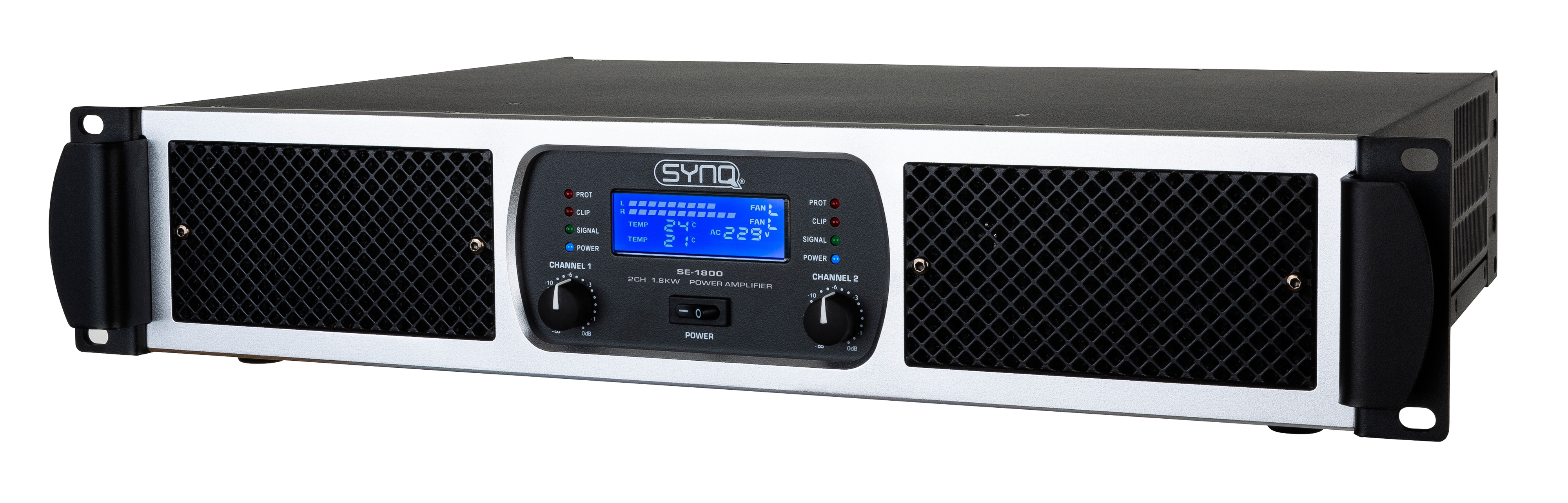 Synq SE-1100 : Ampli sono puissance 2x 300w rms / 8 ohms