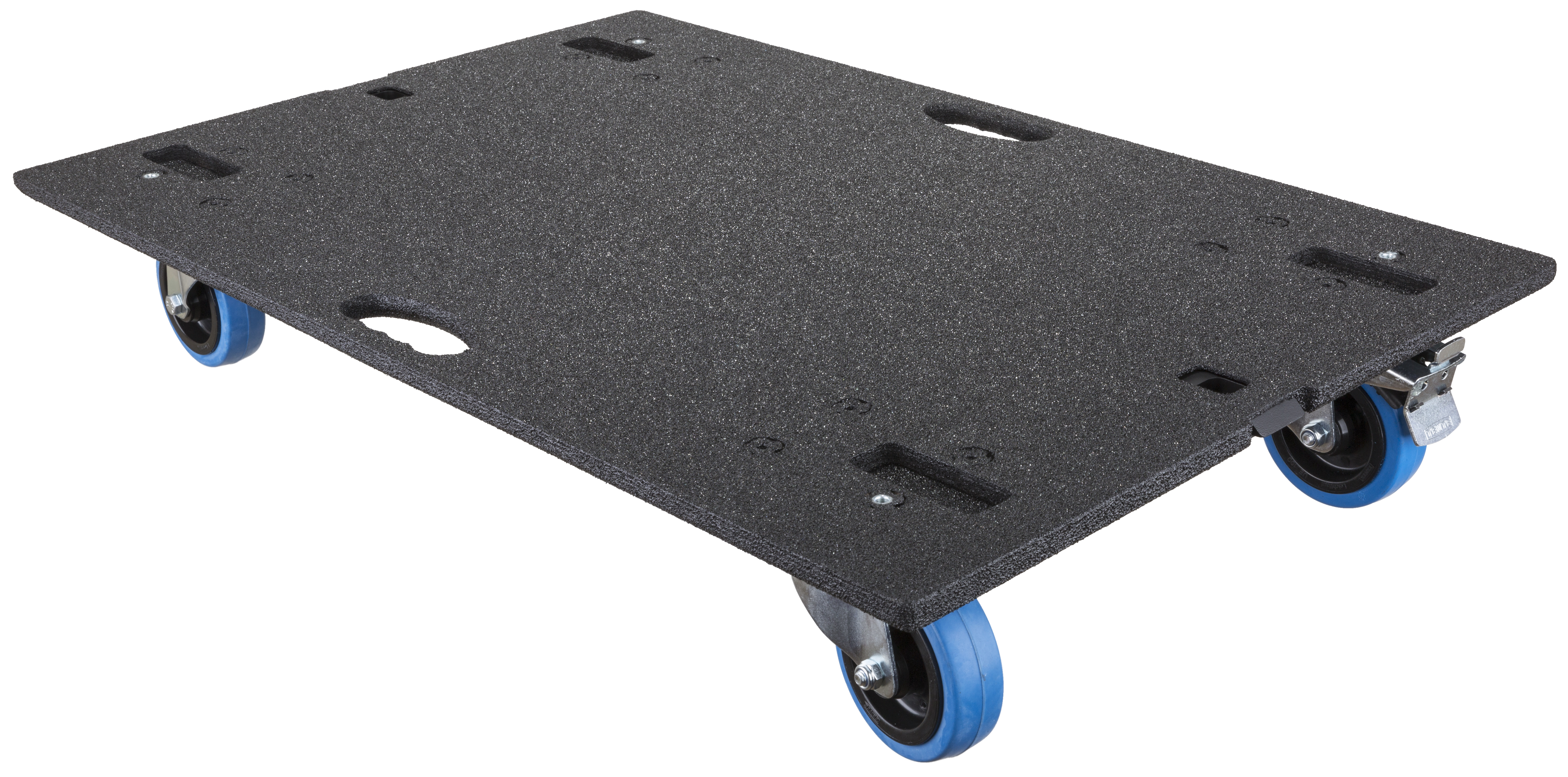 Custom-made dolly for quick and safe transport of the SQ-subwoofer.